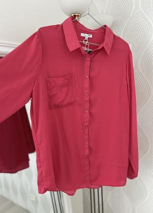 Рубашка в холодном розовом оттенке от бренда la halle в размере2 фото