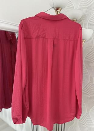 Рубашка в холодном розовом оттенке от бренда la halle в размере5 фото