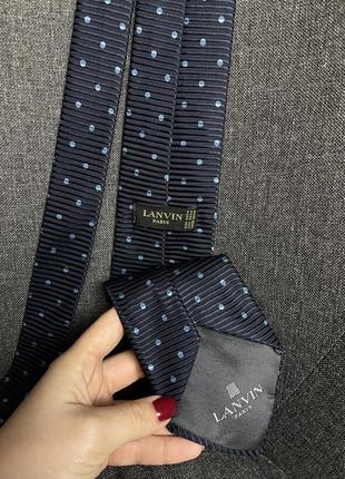 Винтажный галстук галстук lanvin paris3 фото