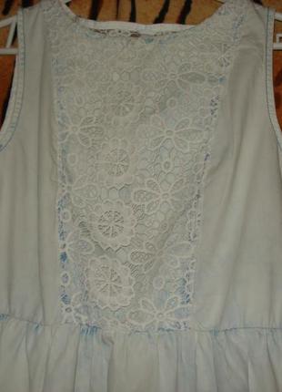 Супер платье светло-голубая варенка"denim co"р.12,100%коттон.4 фото