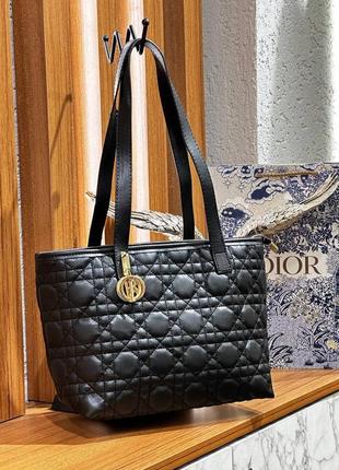 Сумка чорна стьобана жіноча christian dior сумка кришталевий діор-шопер