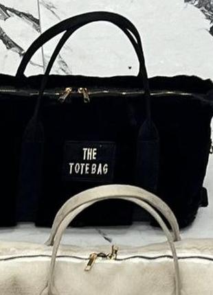 Сумка черная женская марк джейкобс  сумка the tote bag шопер