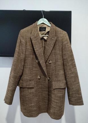Жакет женский massimo dutti шерсть и хлопок