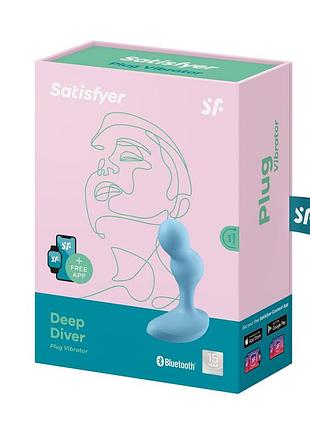 Смарт массажер простаты satisfyer deep diver light blue 7