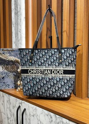 Сумка черная женская christian dior сумка большая кристиан диор шопер