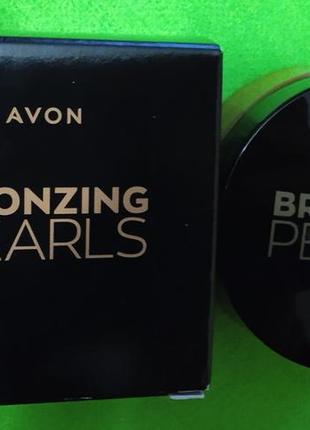 Бронзер в шариках avon bronzing pearls оттенок теплый (warm bronzer) 28 г
