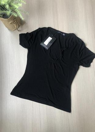 Футболка/базова/чорна/літо/plt