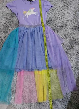Платье единорог,нарядное платье,фатиновое платье,детское платье2 фото