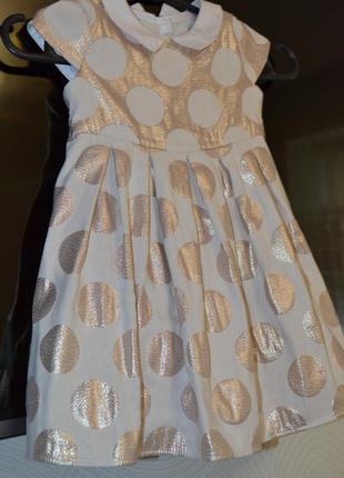 Красивое нарядное праздничное платье 1-3года