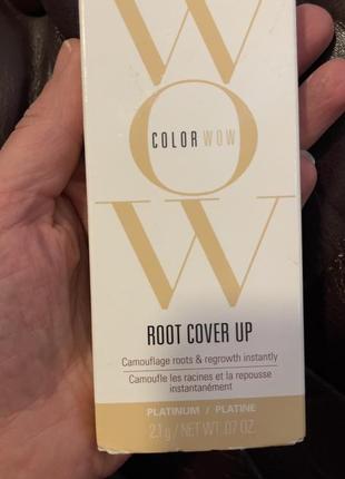 Маскуючи пудра фарба для волосся блонд. color wow root cover up8 фото