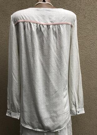 Штапельная блуза,удлиненная по спинке,рубаха в этно,деревенский стиль,broadway8 фото