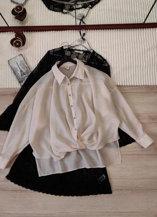 Рубашка оверсайз из лиоцелла river island p l-xl