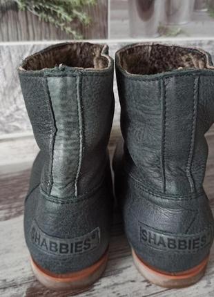 Зимові шкіряні чоботи натуральне хутро shabbies6 фото