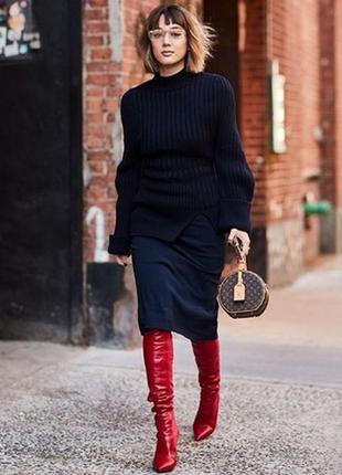 Теплющая плотная качественная добротная юбка миди 💯 % плотная шерсть р 14