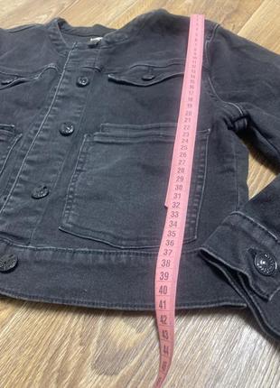 Укороченная джинсовая куртка4 фото