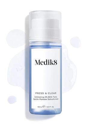Medik8 press & clear отшелушивающий вна-тоник с 2% инкапсулированной салициловой кислотой 150 мл