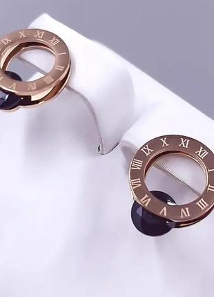 Сережки з циферблатом