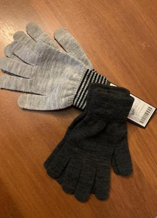 Рукавички 2 пари набір комплект new yorker2 фото
