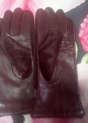 Нові шкіряні перчатки 7,5-8р4 фото