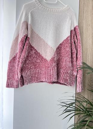 Плюшевый 💗 оверсайз світшот, светр george, люрексна нитка, свитер кофта3 фото