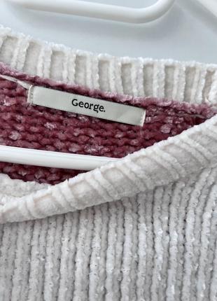 Плюшевый 💗 оверсайз світшот, светр george, люрексна нитка, свитер кофта6 фото