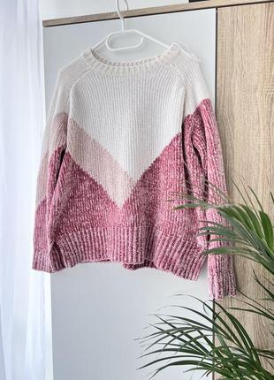 Плюшевый 💗 оверсайз світшот, светр george, люрексна нитка, свитер кофта2 фото