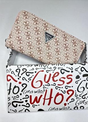 Стильный женский кошелек guess beige