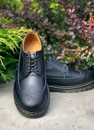 Туфли dr. martens 3989 black, мартинсы3 фото