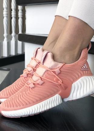 Классные женские кроссовки femme adidas пудровые