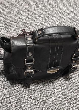 Сумка портфель эко кожа черная2 фото