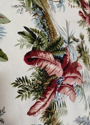 Ткань с пальмами и листьями отрез.2 фото