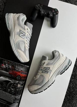 Мужские кроссовки new balance 2002 r / 125 беленс / демисезонные / весенние, летние, осенние / обувь / замша / черные, бежевые, серые