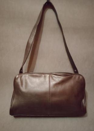 Стильная кожаная сумочка tula genuine leather2 фото