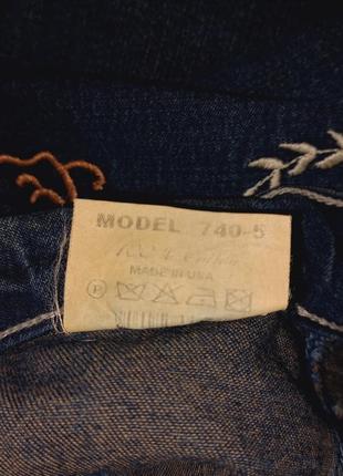 Винтажные джинсы с вышивкой 80-е – 90-е гг.8 фото