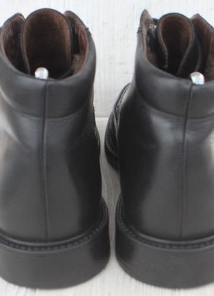 Зимние ботинки gallus кожа германия 40р непромокаемые натур мех6 фото