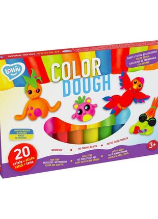 Набор для лепки с тестом color dough 41204, 20 стиков от imdi