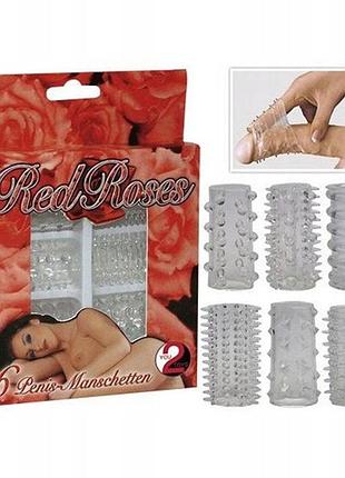 Набор эрекционных колец для продления полового акта и поддержания эрекции 6 шт