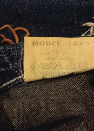 Винтажные джинсы с вышивкой 80-е – 90-е гг.2 фото