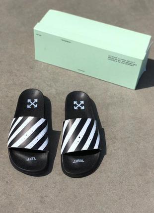 Off-white slipers black