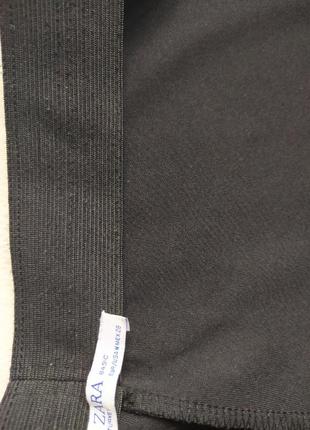 Кюлоты zara высокая талия посадка классические резинка юбка брюки6 фото
