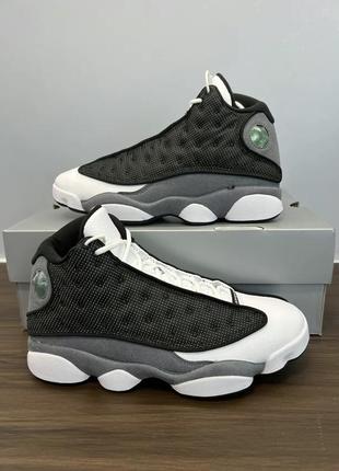 Кроссовки air jordan 13 retro black flint джордан ретро черные белые черный флинт8 фото