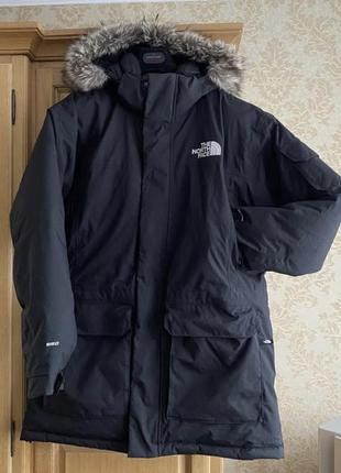 Пуховик черный мужской идеальное состояние the north face