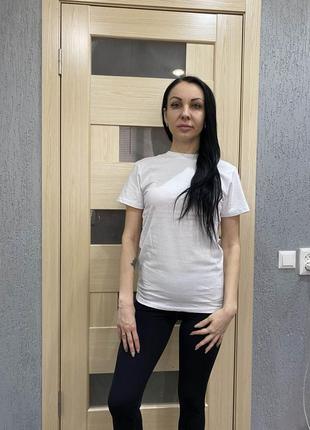 Футболка белая для спорта и повседневной носки , хлопок 100% плотность 160 г на кв5 фото