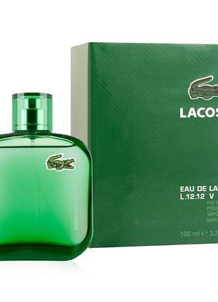 Мужская туалетная вода lacoste l. 12.12 vert 100 мл
