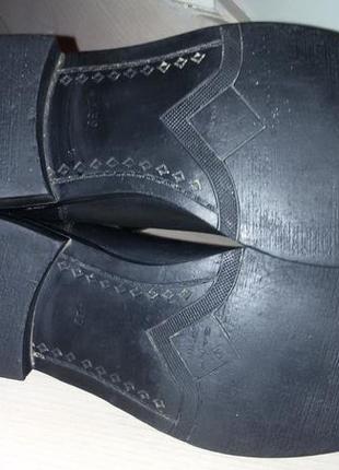 Кожаные ботинки -челси бренда gant (швеция, сша), размер 39 (26 см)5 фото