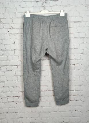 Спортивні штани сірі джогери чоловічі тренувальні байкові на флісі fleece nike team club 19 pants2 фото
