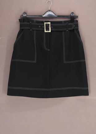 Брендовая стильная юбка "marks & spencer" с карманами. размер uk14/eur42.