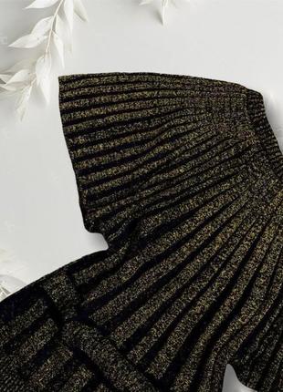 Кофта свитер летучая мышь туника реглан разлетайка с люрексовой ниткой с люрексом жилет2 фото