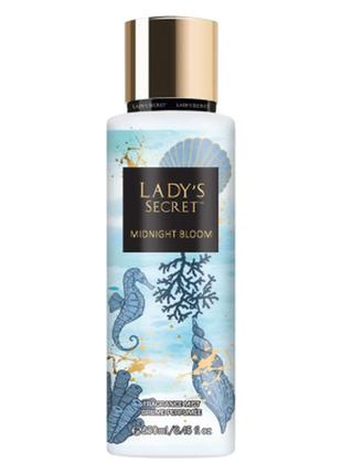 Женский парфюмированный спрей-мист для тела lady’s secret midnight bloom, 250 мл