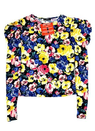 Шикарная блуза топ shein цветы этикетка6 фото